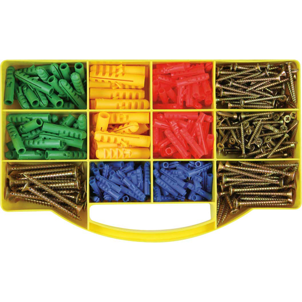 Champion GJ Grab Kit 500pc Wall plug & Screws Kit